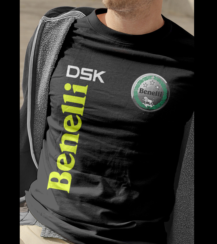 Benelli Dsk Logo With Emblem And Stars T-Shirt