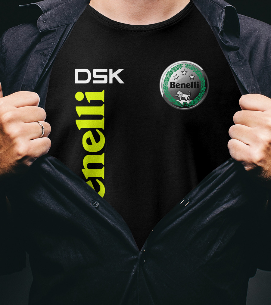 Benelli Dsk Logo With Emblem And Stars T-Shirt