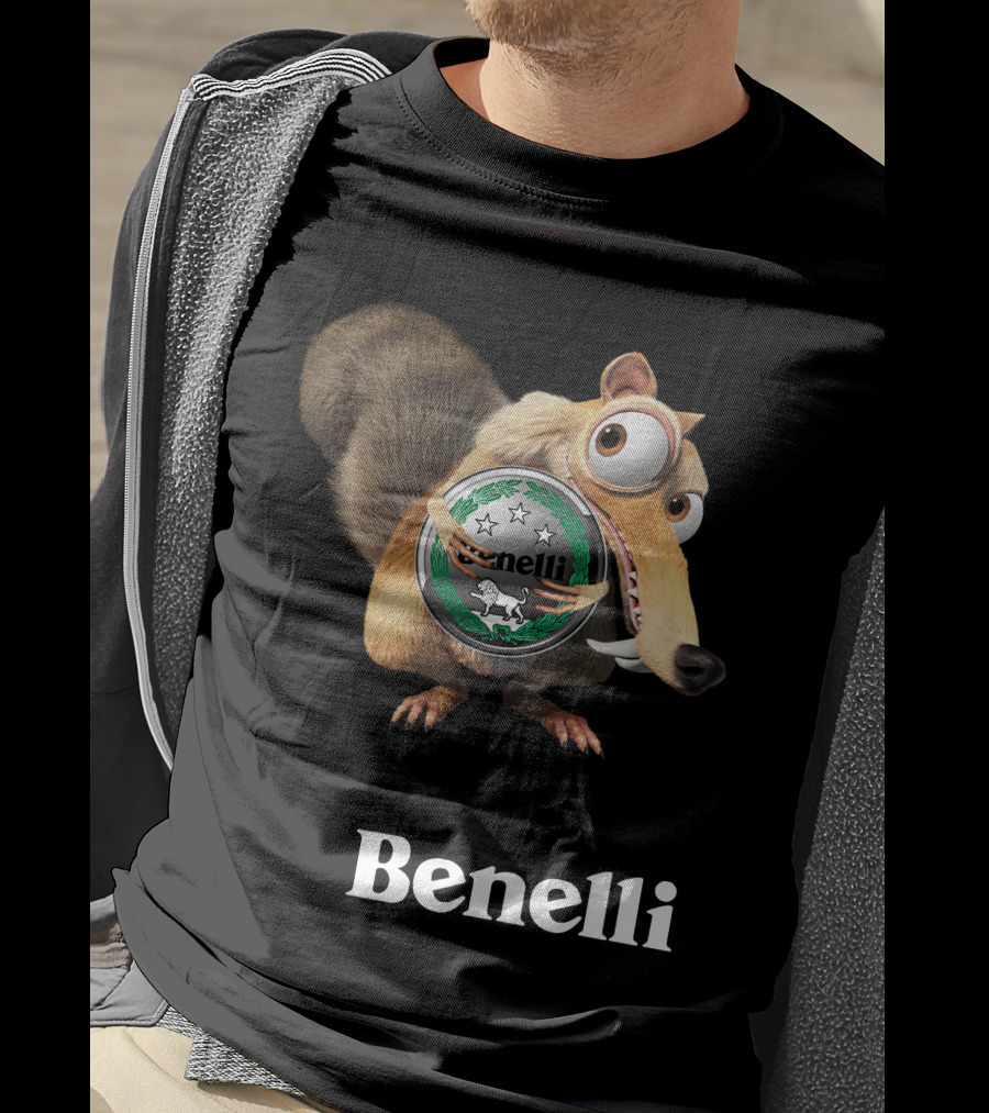 Benelli Ice Age Squirrel Hugging T-Shirt