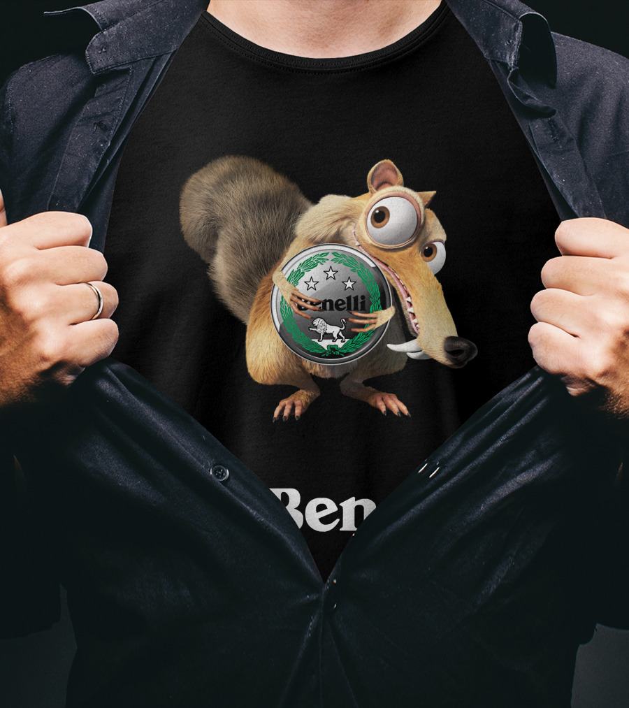Benelli Ice Age Squirrel Hugging T-Shirt