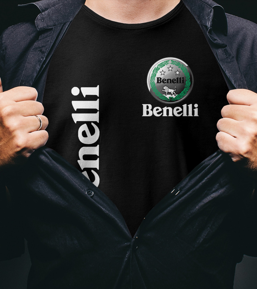Benelli Logo With Stars Lion T-Shirt