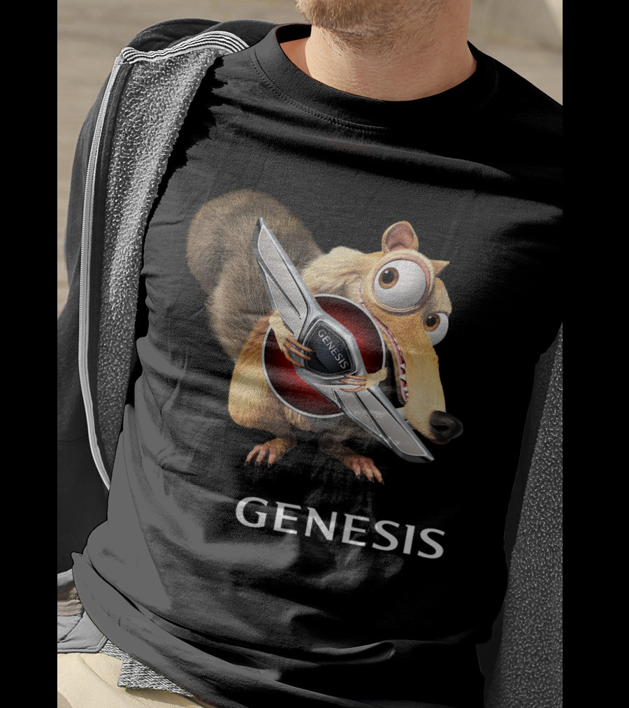 Ice Age Scrat Holding Genesis Car T-Shirt