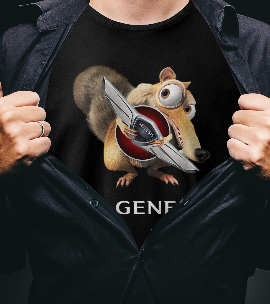 Ice Age Scrat Holding Genesis Car T-Shirt
