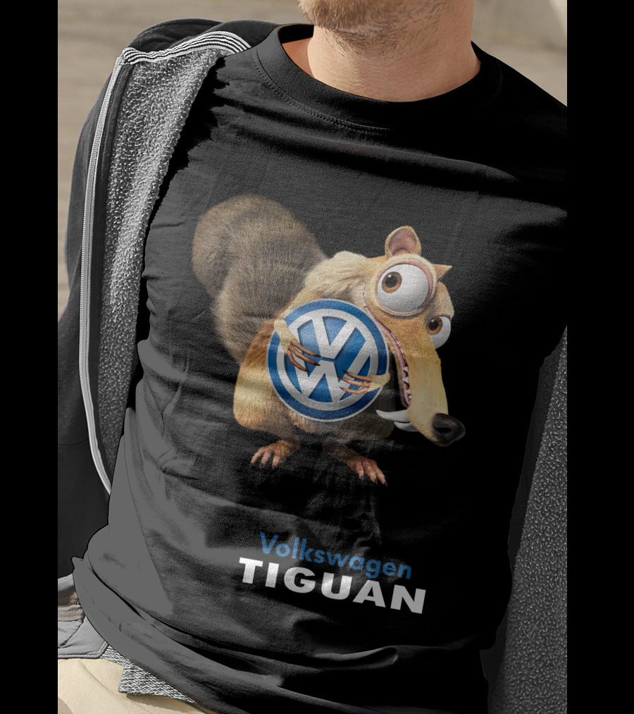 Volkswagen Tiguan Scrat Holding Vw Symbol T-Shirt
