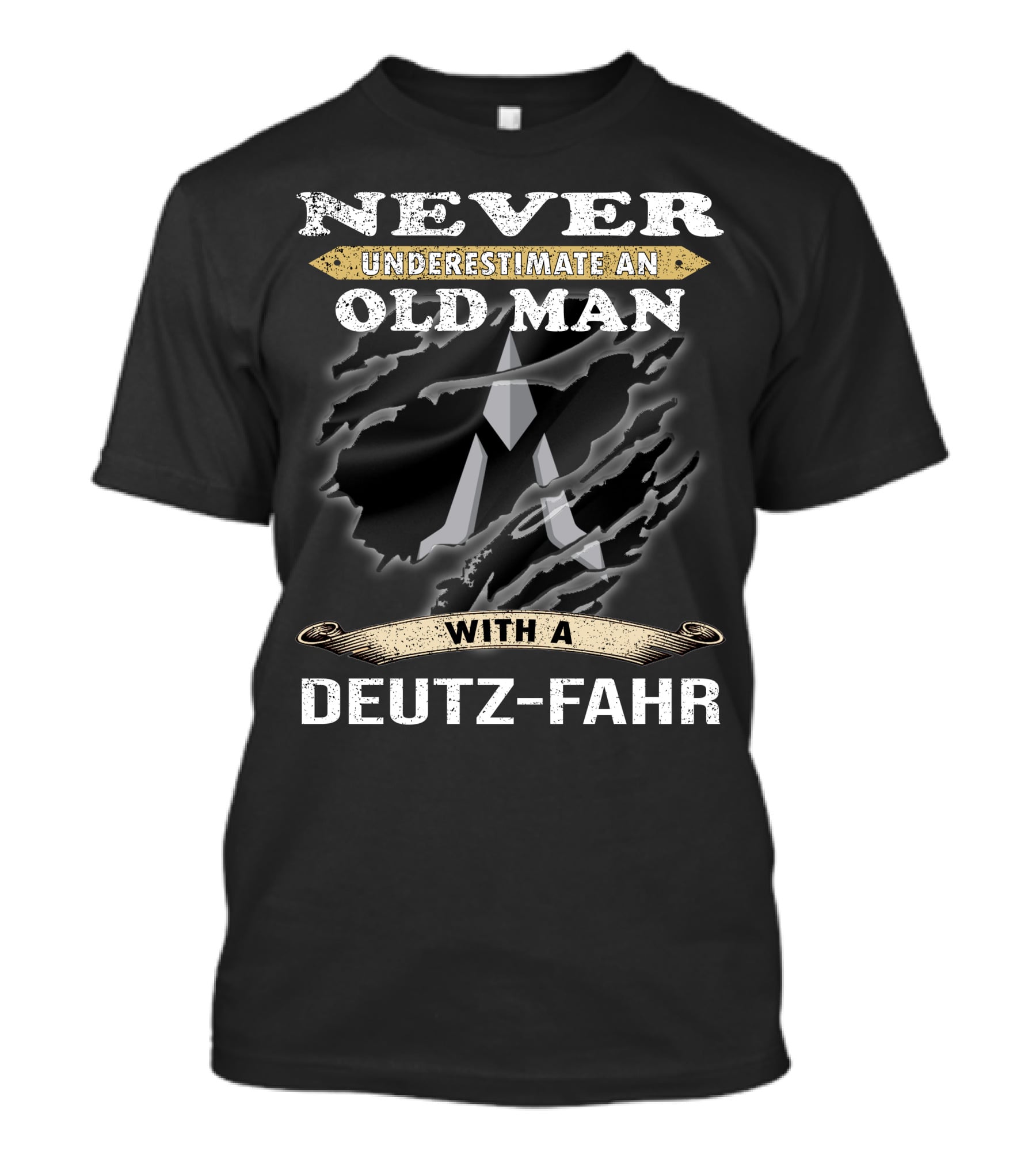 Never Underestimate An Old Man With A Deutz-Fahr T-Shirt