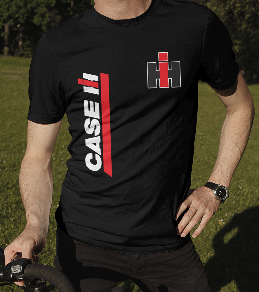 Case Ih Tractor Logo Black And Red T-Shirt