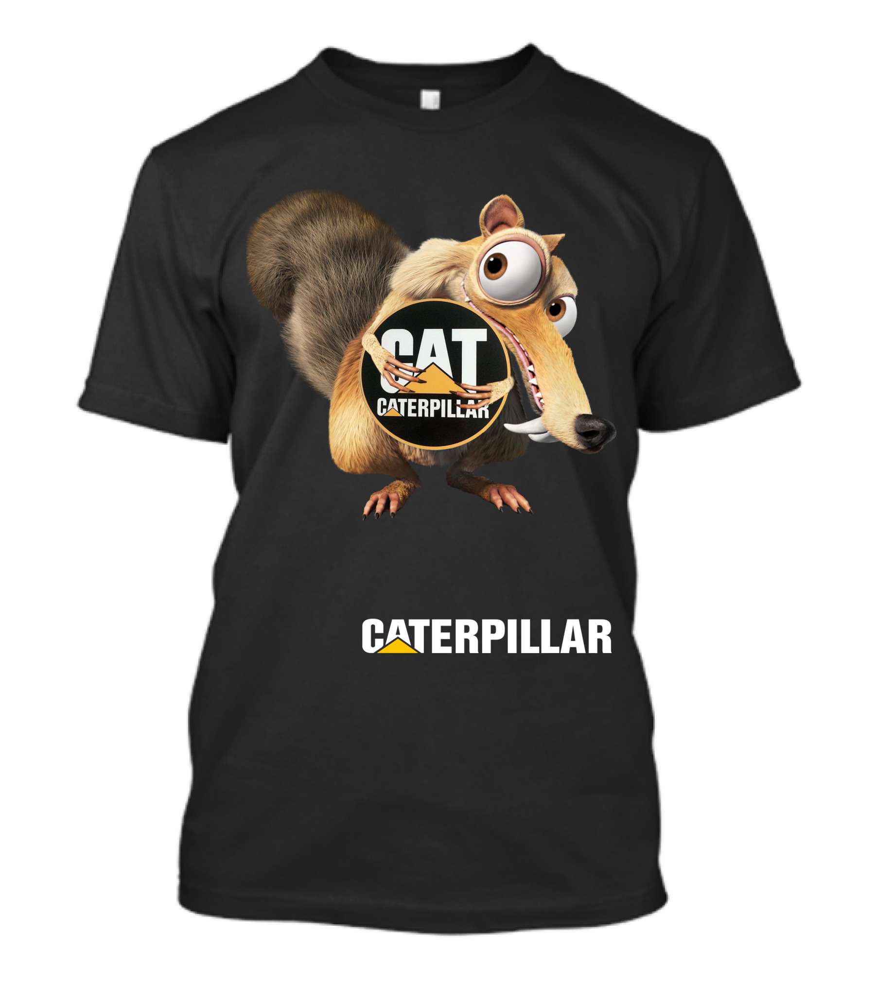 Caterpillar Cat Ice Age Scrat T-Shirt