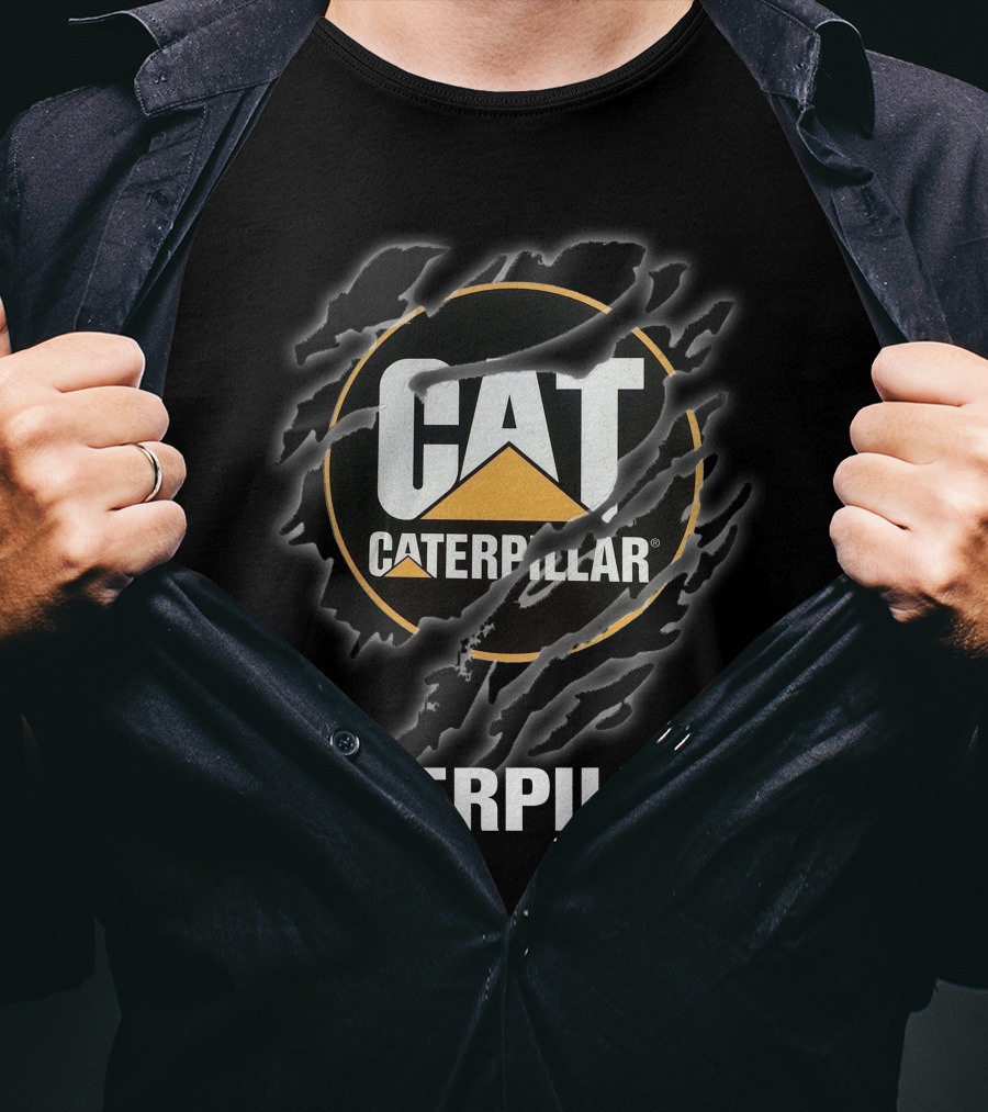 Caterpillar Cat Logo With Claw Marks T-Shirt