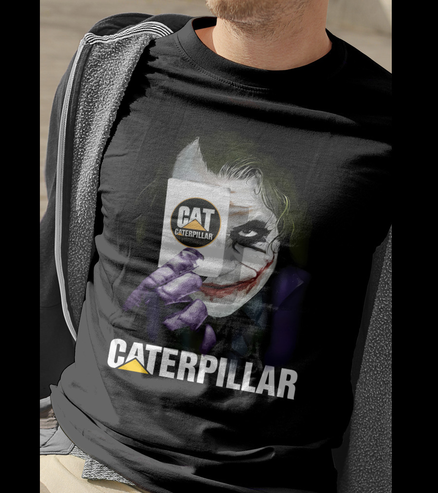 Caterpillar Cat Joker Card T-Shirt