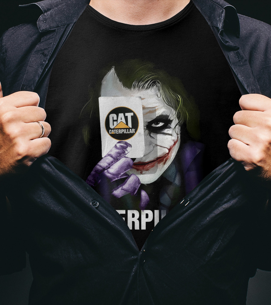 Caterpillar Cat Joker Card T-Shirt