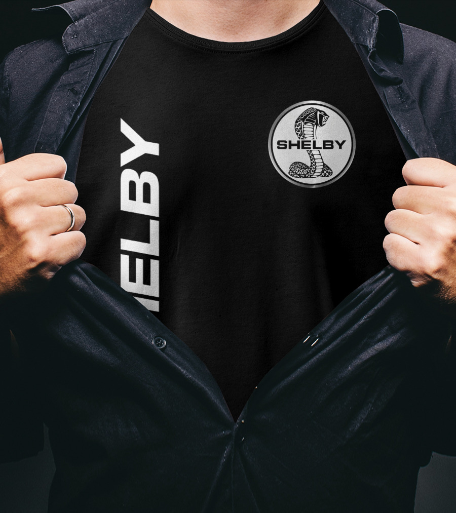 Shelby Cobra Logo Vertical T-Shirt