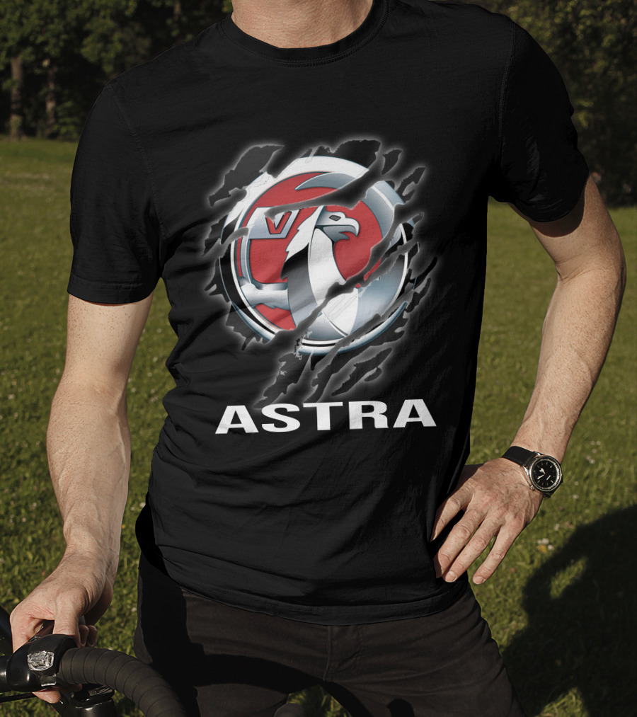 Astra Vauxhall Logo Claw Scratch T-Shirt
