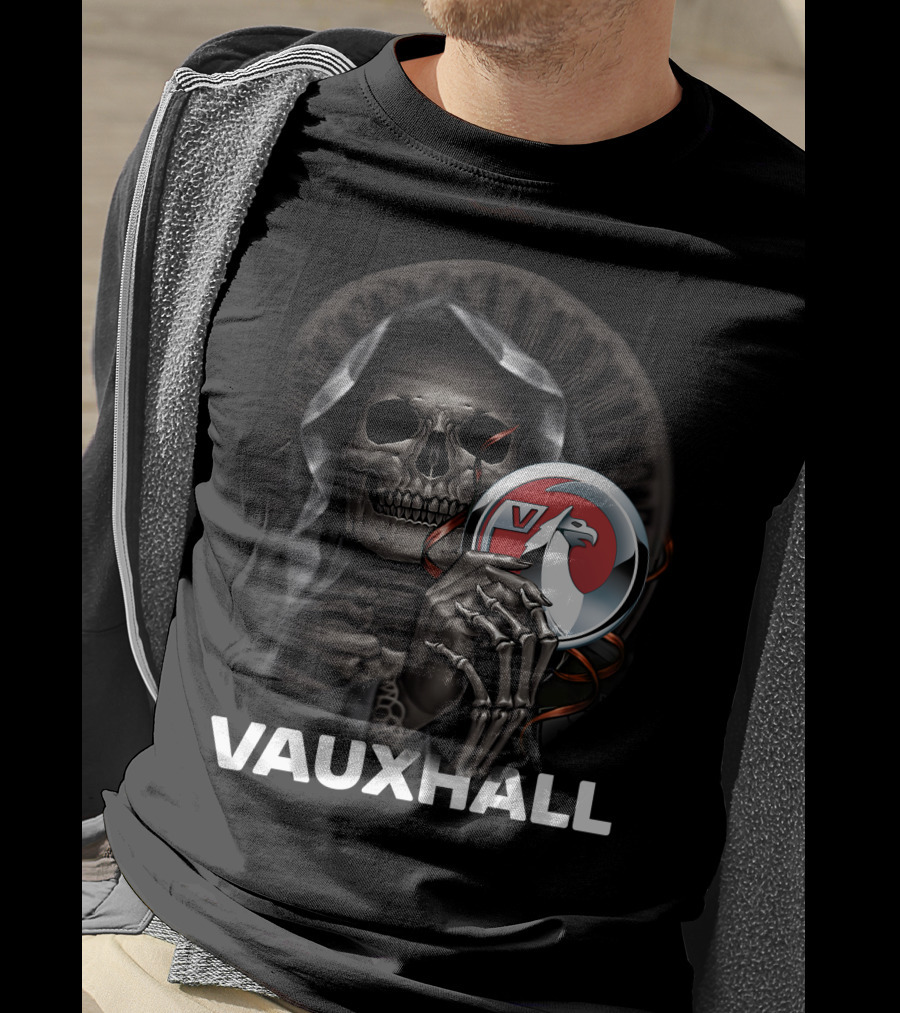 Vauxhall Grim Reaper Holding Badge T-Shirt