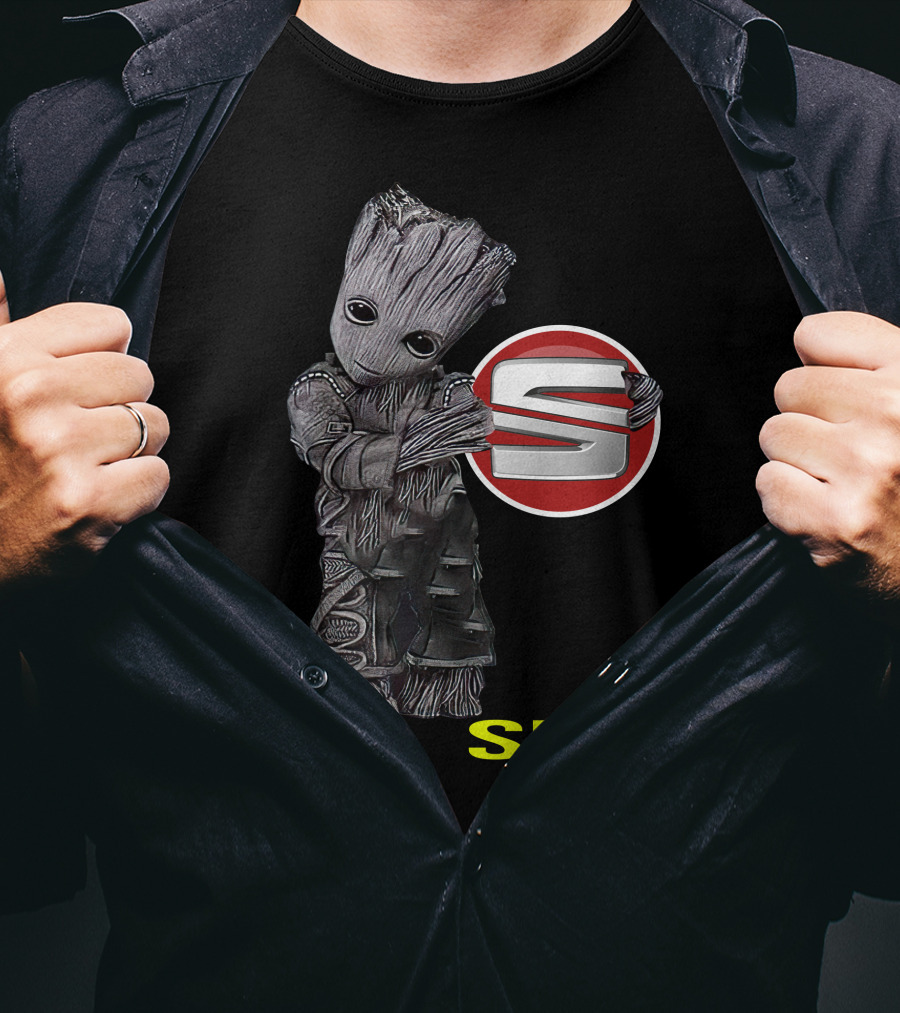 Groot Hugging Seat T-Shirt
