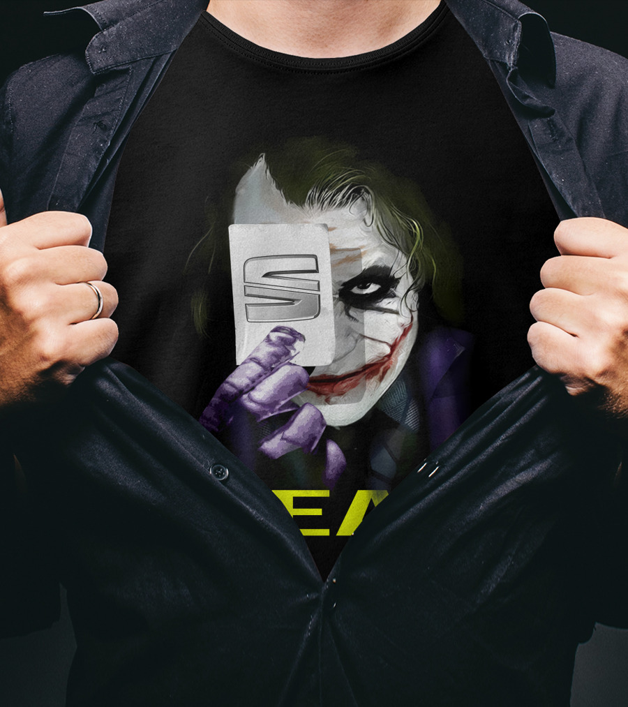 Seat Joker Card Mask Grin T-Shirt