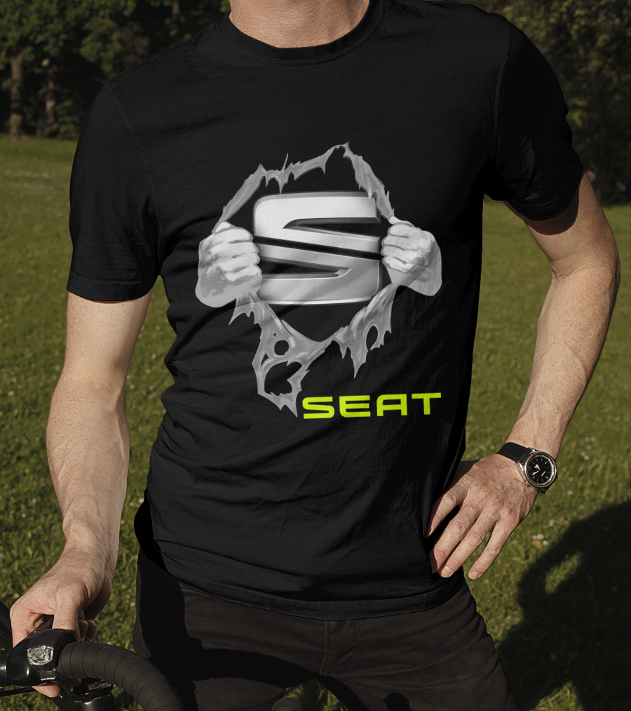 Seat 07 Ripped Logo Hands T-Shirt