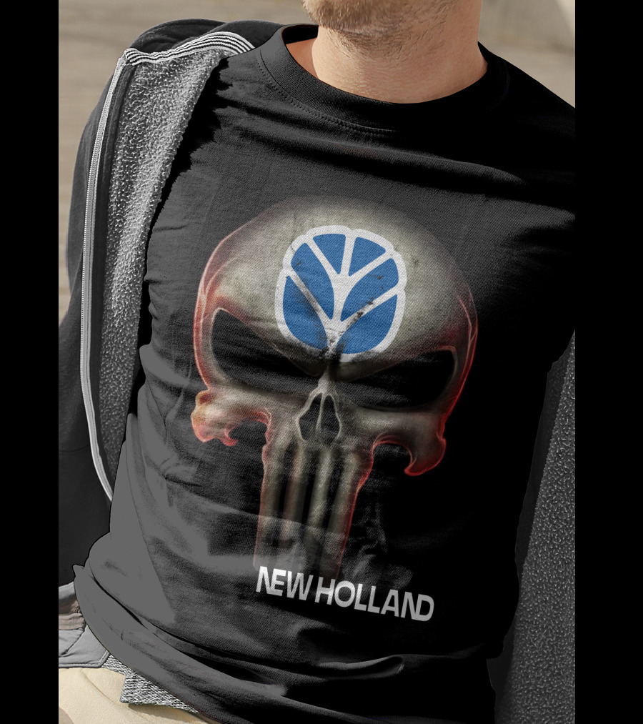 New Holland Punisher Skull T-Shirt