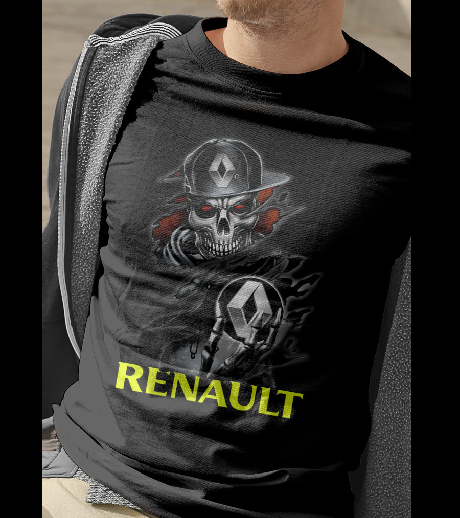 Renault Skull Logo Urban Streetwear T-Shirt