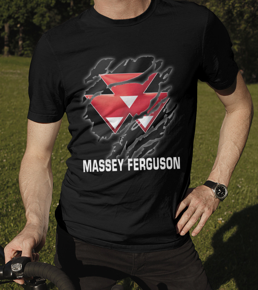 Massey Ferguson Logo Scratch Effect T-Shirt