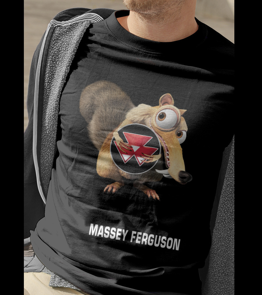 Massey Ferguson Ice Age Scrat Holding T-Shirt