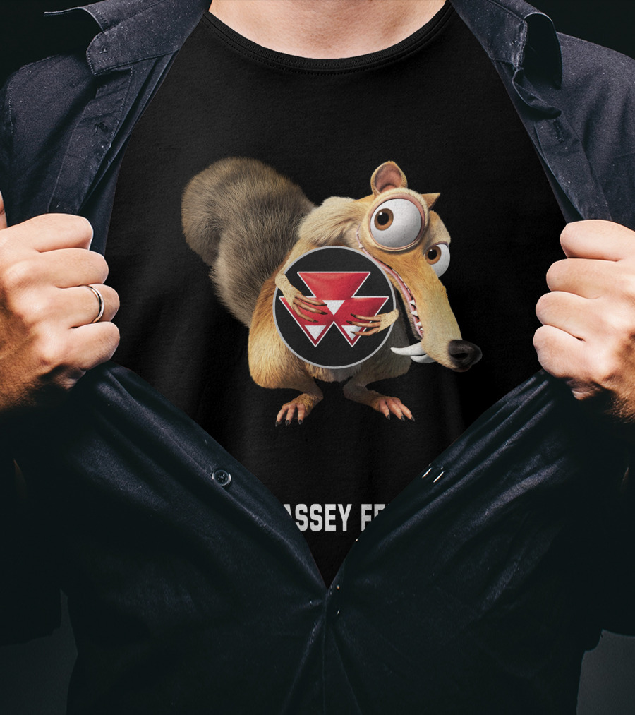Massey Ferguson Ice Age Scrat Holding T-Shirt