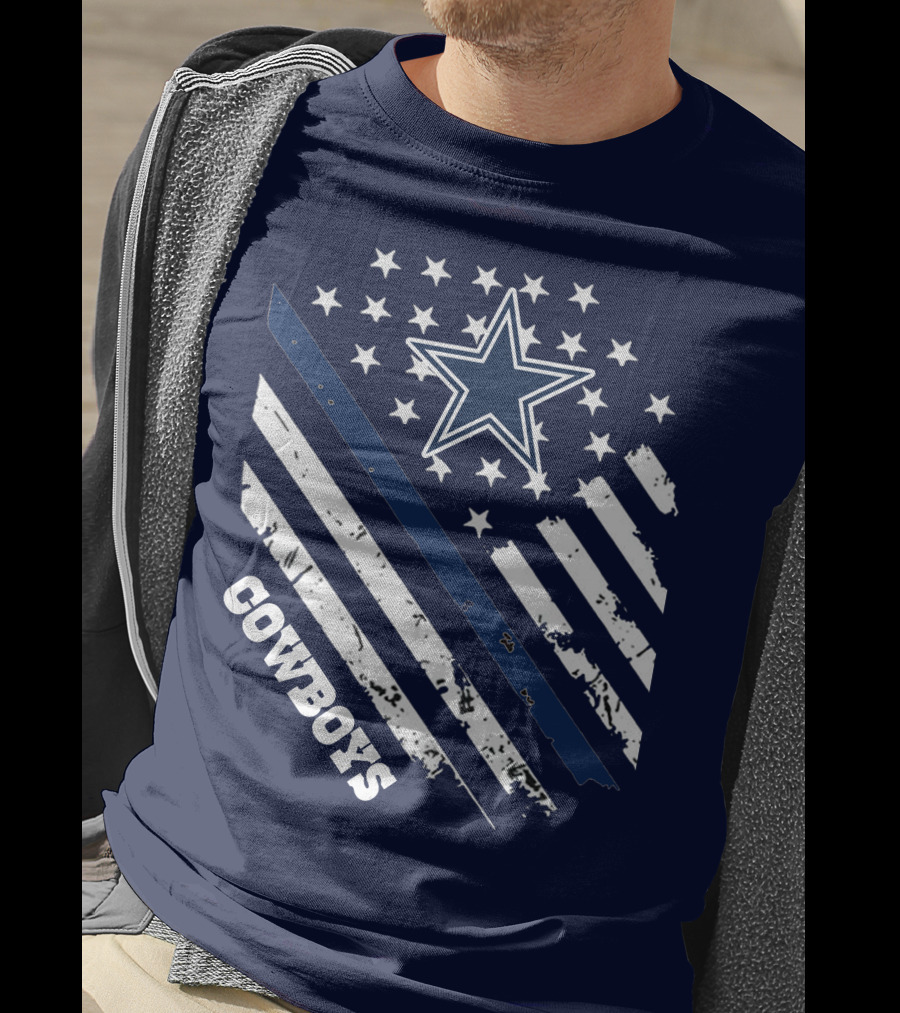 Cowboys Star And Stripes Vintage Americana T-Shirt