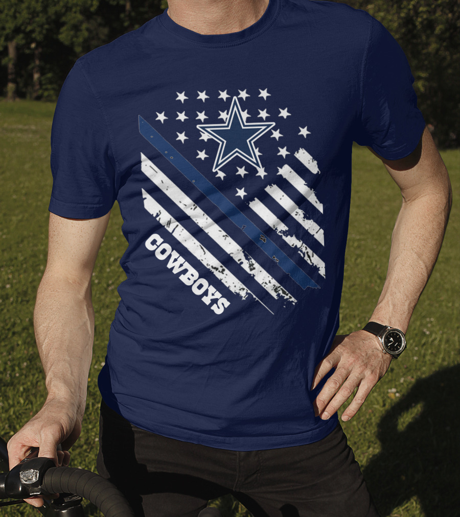 Cowboys Star And Stripes Vintage Americana T-Shirt