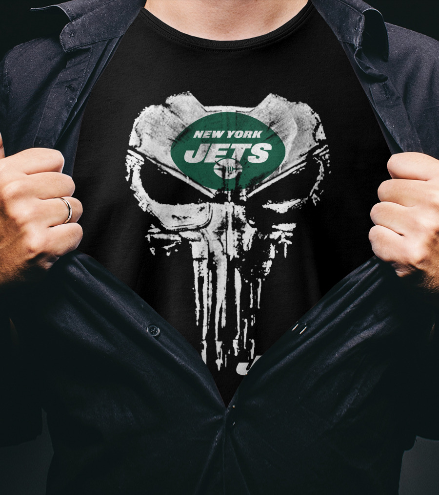 New York Jets Punisher Skull Jets T-Shirt