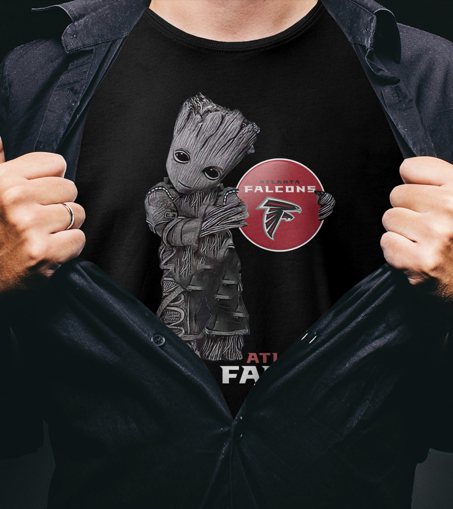 Atlanta Falcons Guardians Groot Crossover T-Shirt