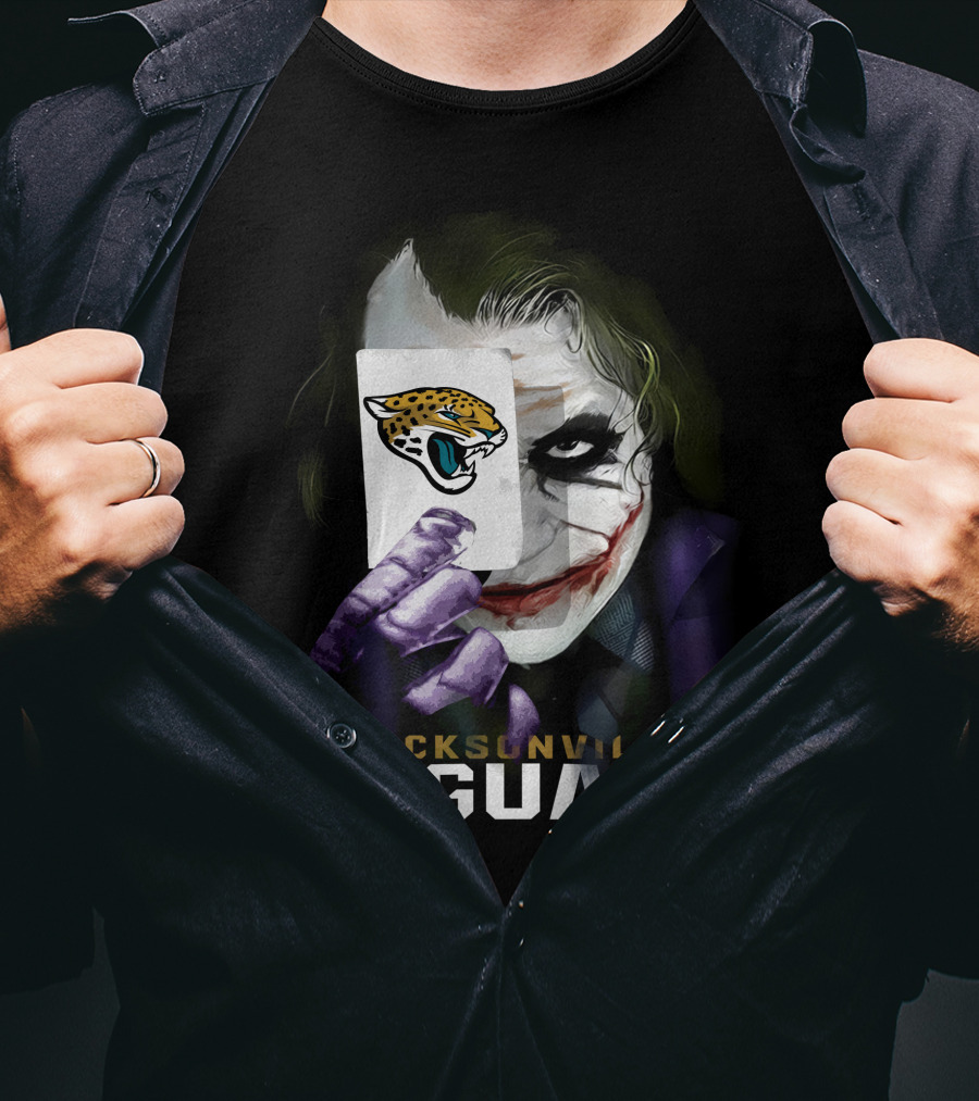 Jacksonville Jaguars Joker Playing Card Face Paint T-Shirt