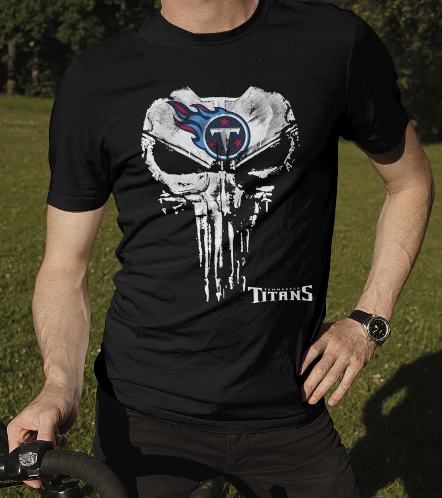 Tennessee Titans Punisher Skull T-Shirt