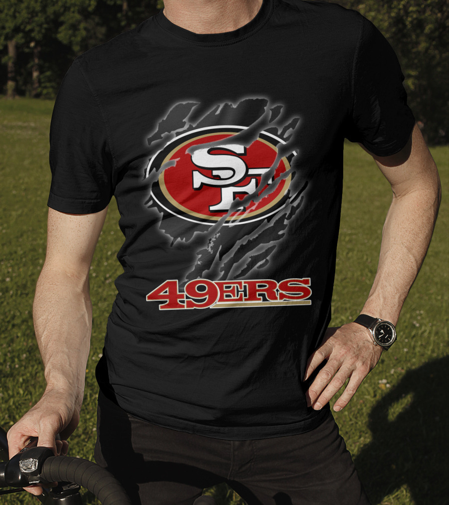 49ers Sf Logo Claw Marks T-Shirt