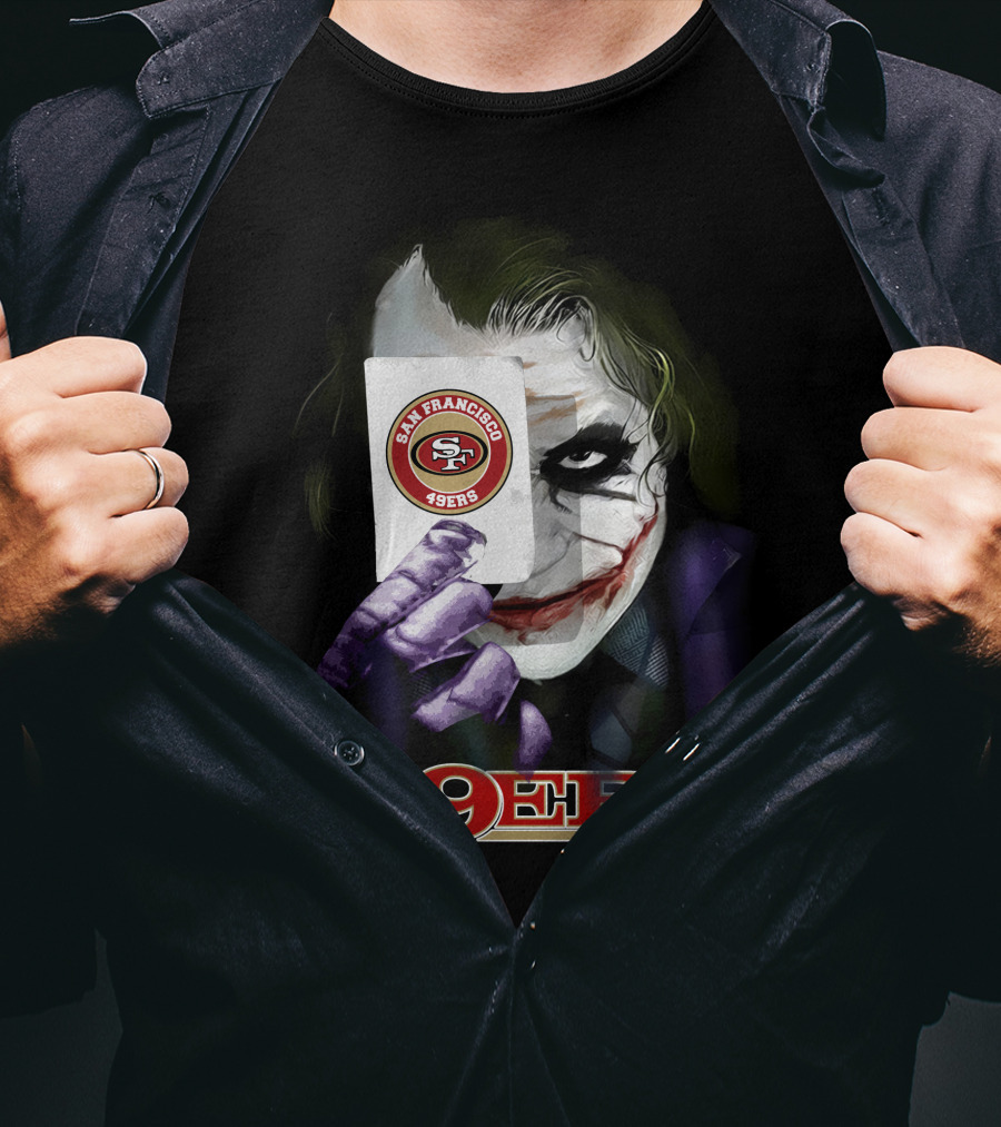 San Francisco 49ers Joker Playing Card T-Shirt