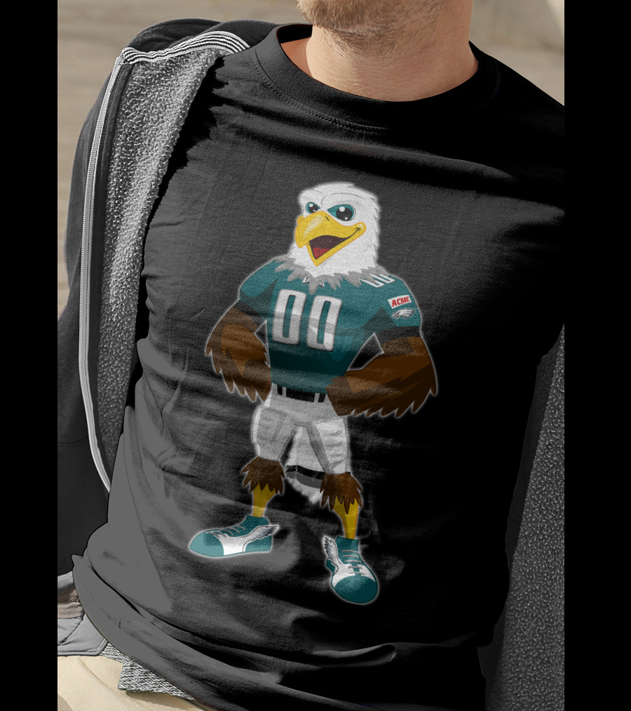Eagles 12 Football Mascot 00 Green Jersey T-Shirt