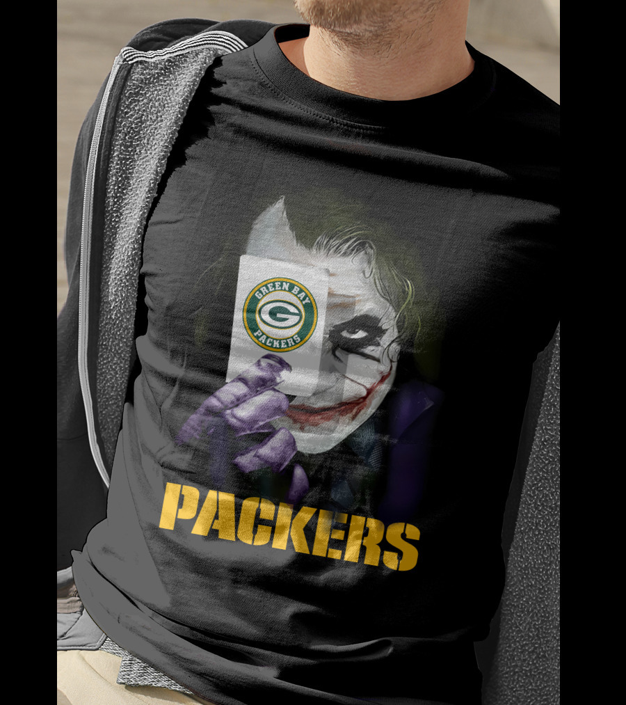 Green Bay Packers Joker Playing Card T-Shirt