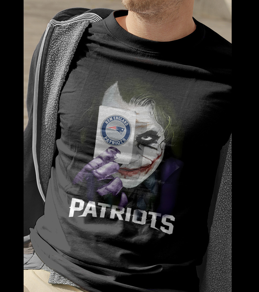New England Patriots Joker Card Crossover T-Shirt