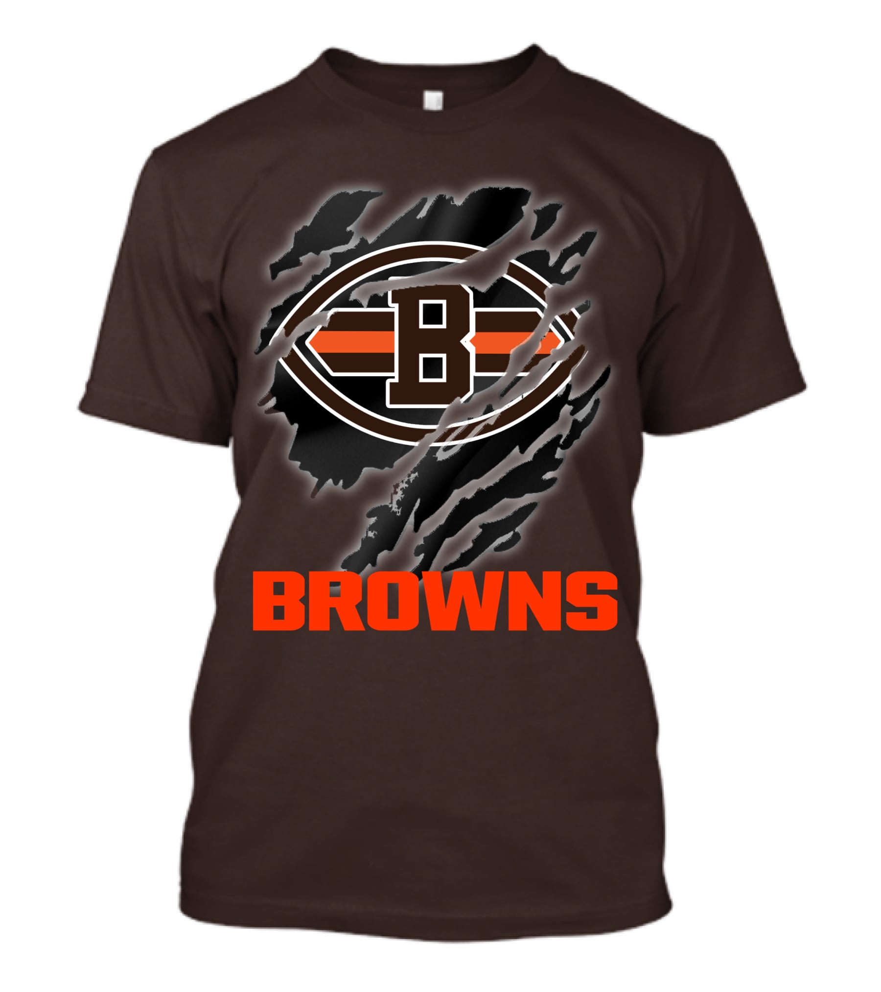 Browns 07 Football Claw Mark T-Shirt