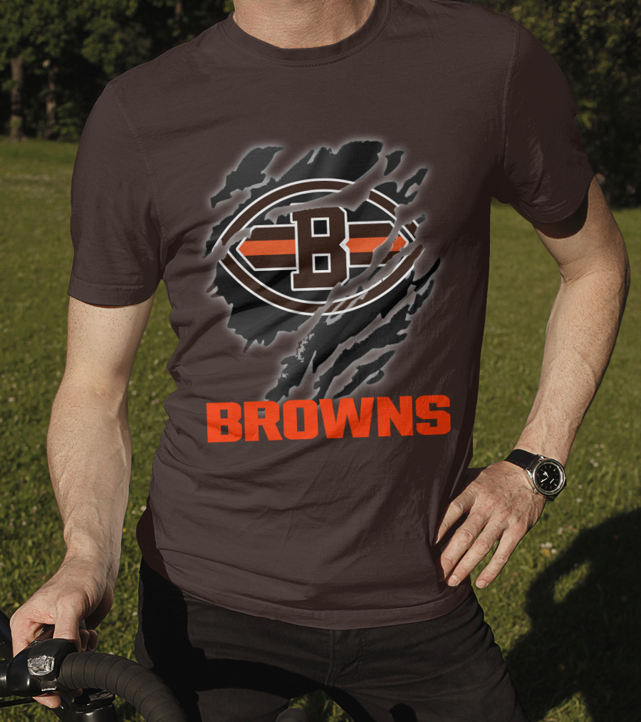 Browns 07 Football Claw Mark T-Shirt