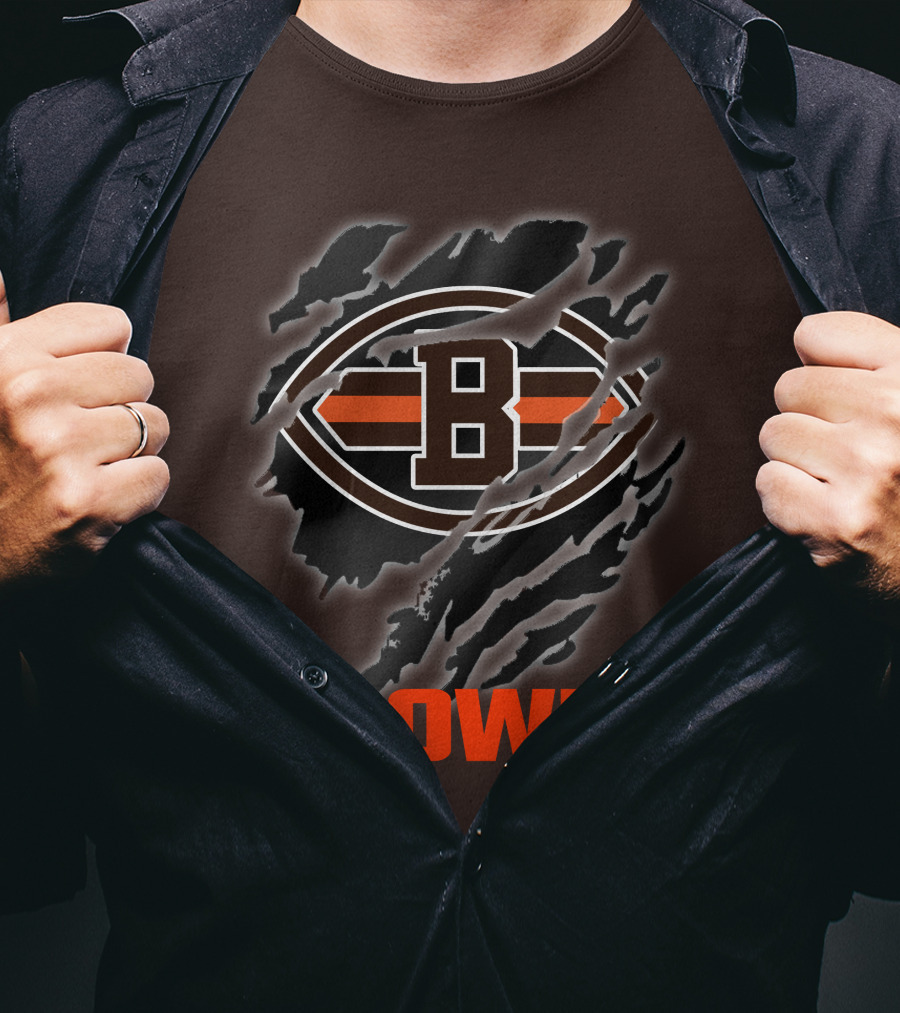 Browns 07 Football Claw Mark T-Shirt