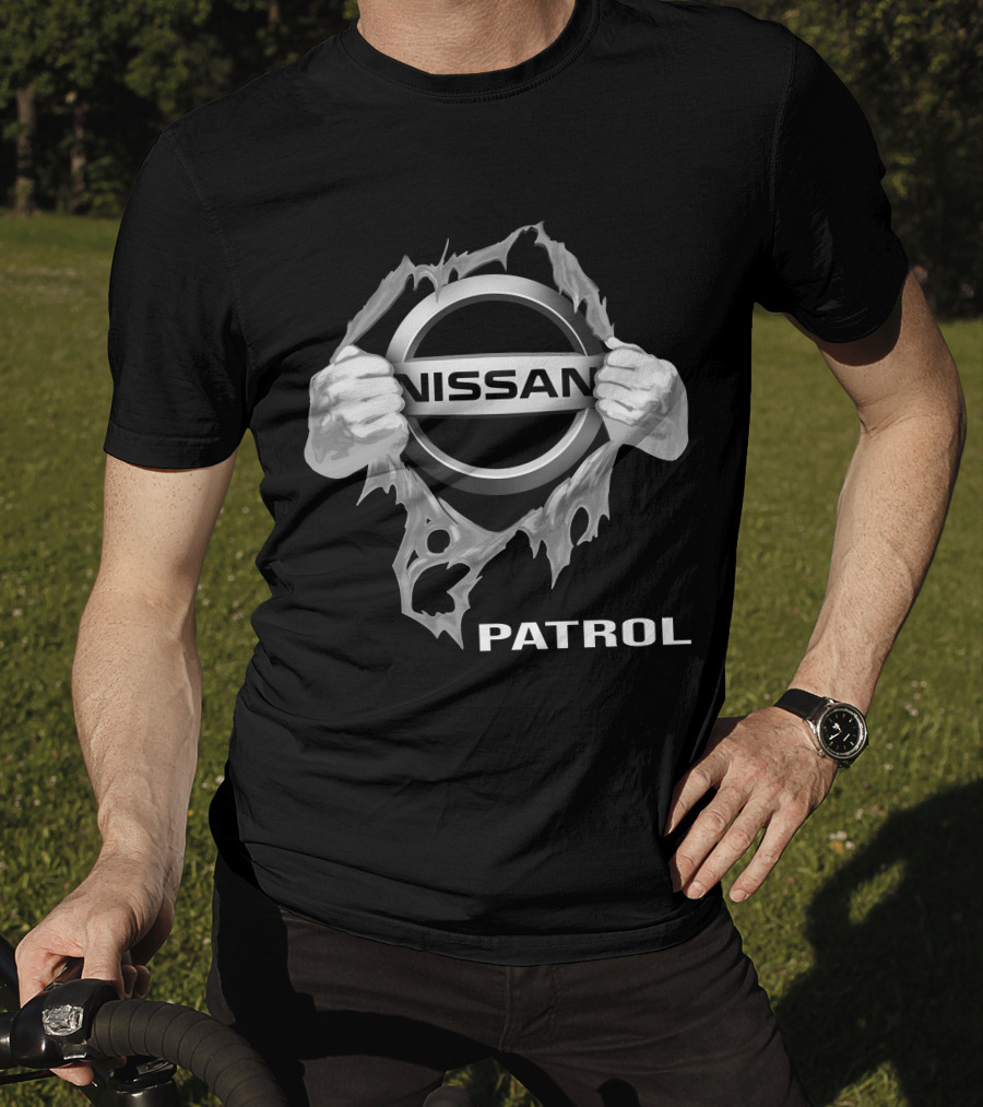 Nissan Patrol Logo Tearing Through T-Shirt
