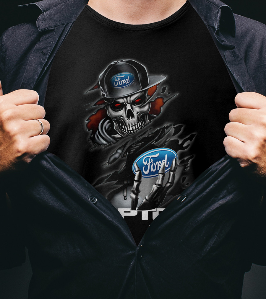 Ford Raptor 01 Skeleton Holding T-Shirt