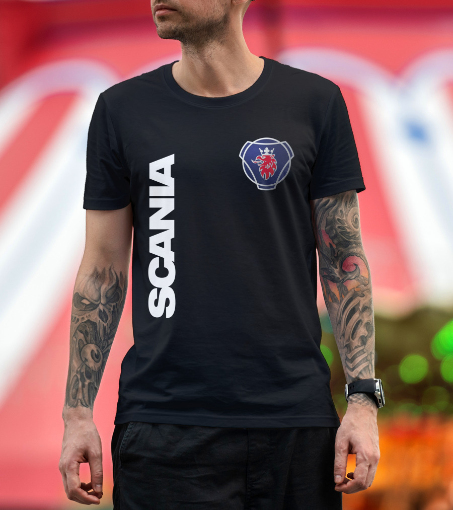 Scania Truck Logo And Emblem With Lion And Crown T-Shirt