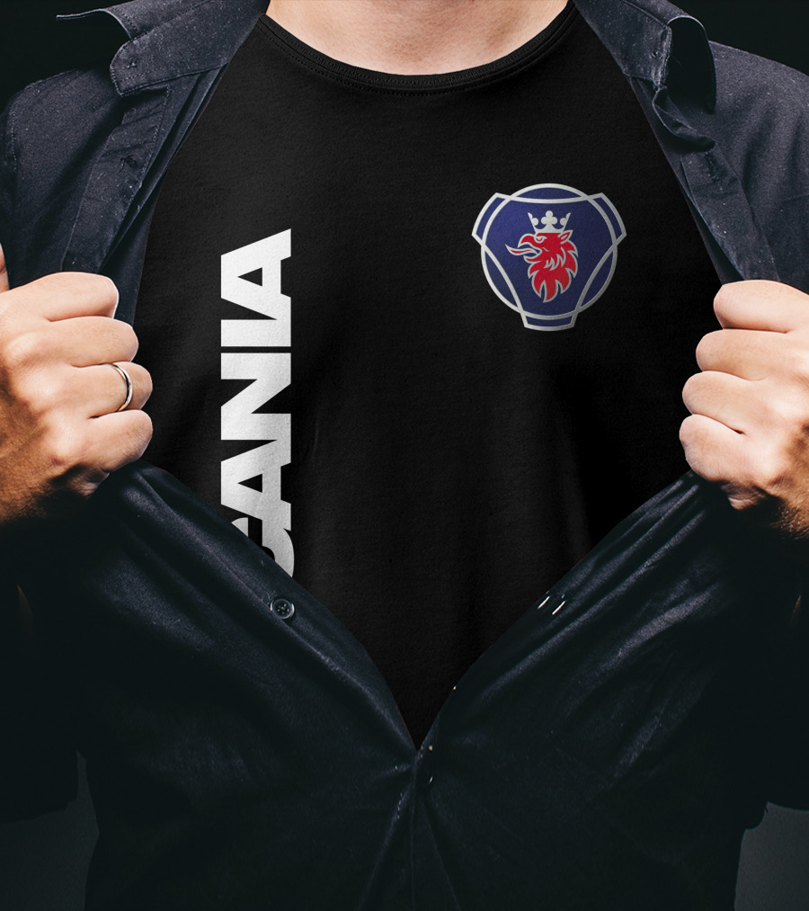 Scania Truck Logo And Emblem With Lion And Crown T-Shirt