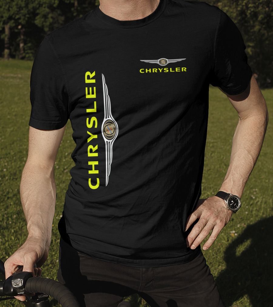 Chrysler Winged Emblem Vertical And Horizontal T-Shirt