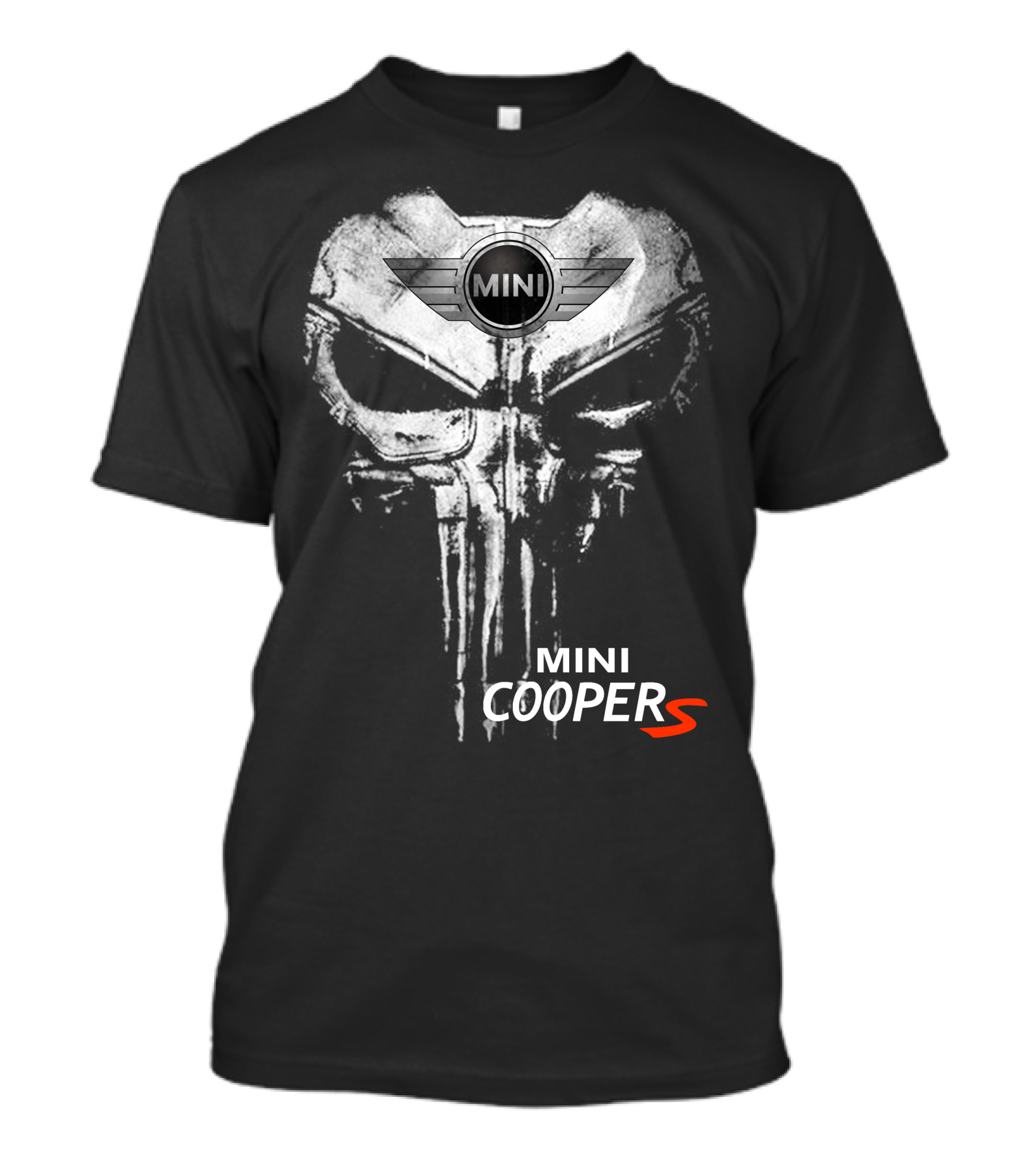 Mini Cooper S Punisher Skull T-Shirt