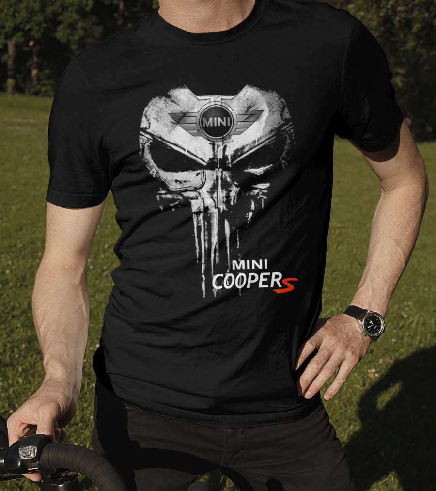 Mini Cooper S Punisher Skull T-Shirt