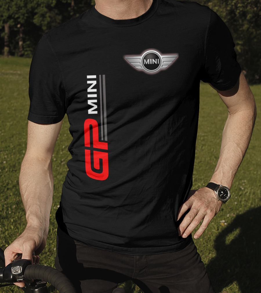 Mini Gp Wing Badge Red Vertical Line T-Shirt