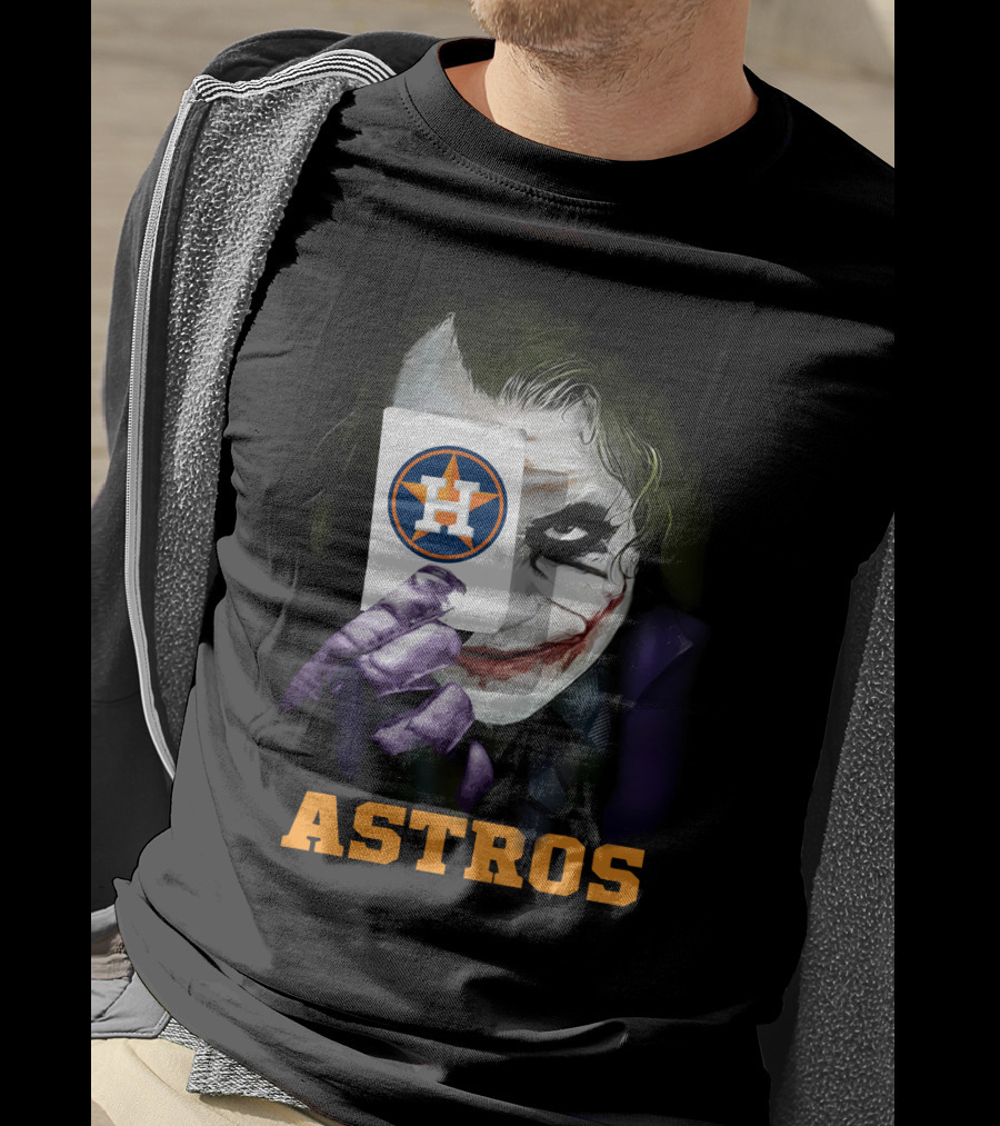 Astros Joker Houston Baseball Card T-Shirt