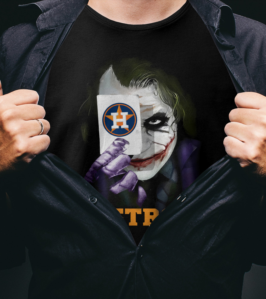 Astros Joker Houston Baseball Card T-Shirt