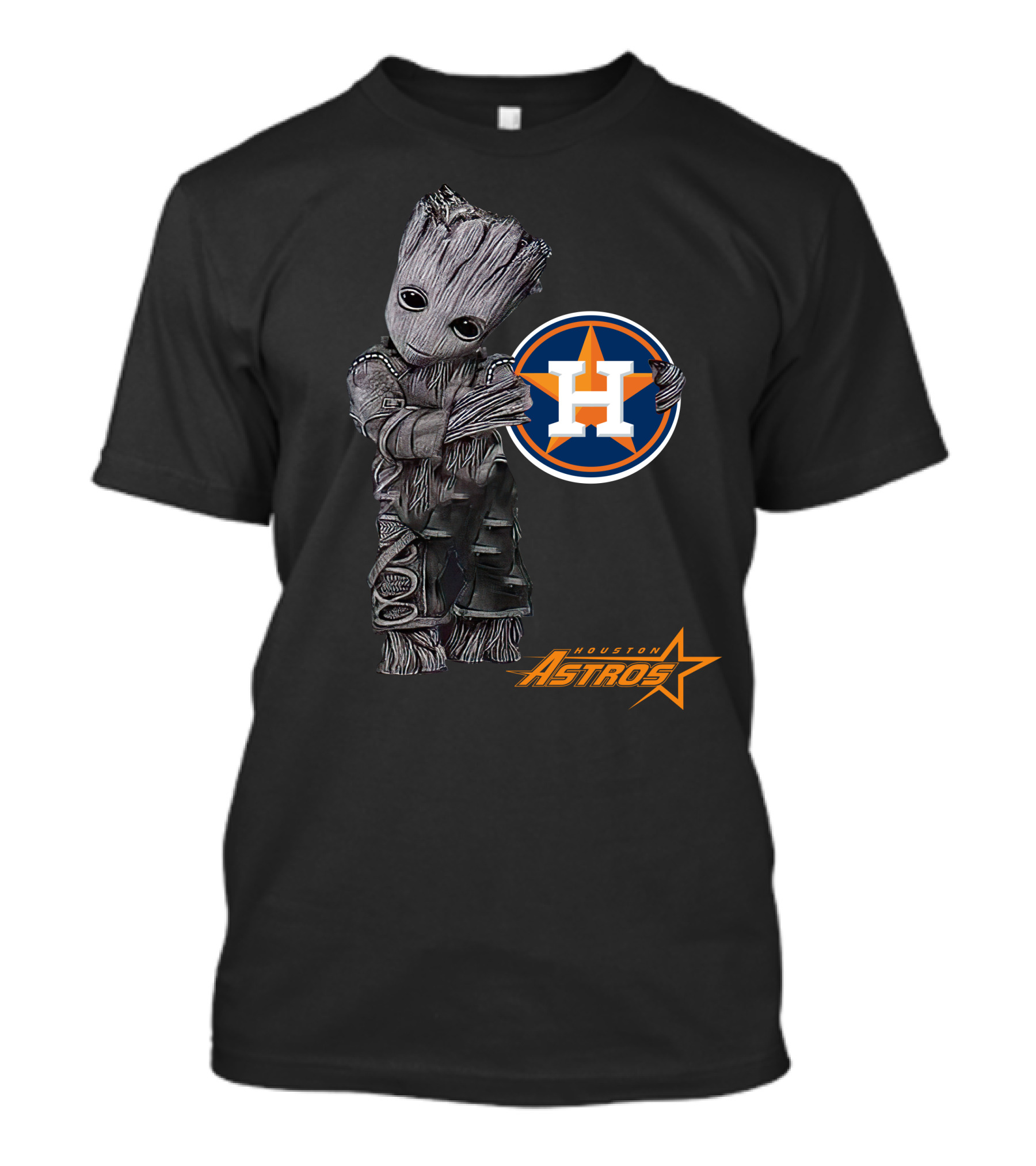 Houston Astros Groot Guardians Of The Galaxy Crossover T-Shirt